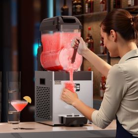 12L Commercial Slushy Machine Margarita Smoothie Frozen Drink Slushie Maker (Option: Black)