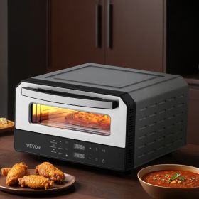 12 Inch Electric Pizza Oven With Pizza Stone 750F Max Temp Pizza Maker (Option: Multicolor)