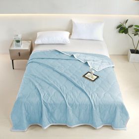 1pc Innovative Soundwave Design Ultra Soft Thin Quilt, Cozy & Breathable All-Season Reversible Comforter For Hot Sleepers, Ideal Lightweight Bedd (Option: 100X150cm)