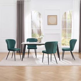 Dining chair, office chair. Itadds a sense of quality to the study room or offce, It is suitable for bothsimple home decor and modern furniture. (Color: GREEN)